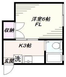 落合コーポの物件間取画像